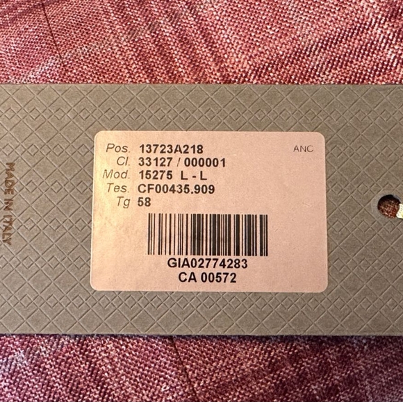 (NWT) CANALI Kei Glen Plaid Sport Jacket - US 48L, Red - Picture 7 of 8